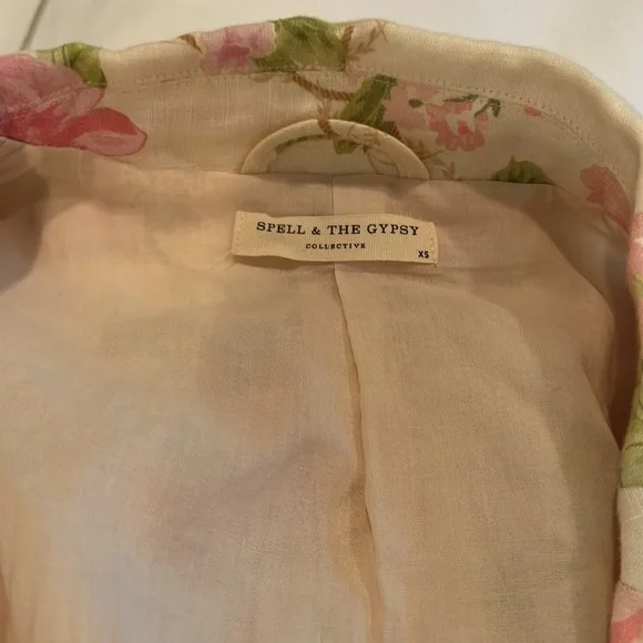 Linen jacket and short set